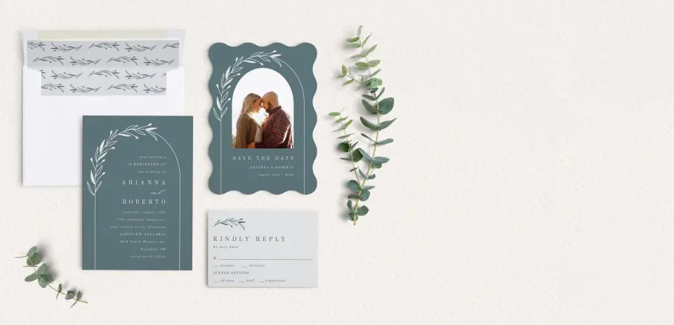 Front of Save the Date Card