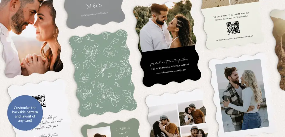 Back of Save the Date Card