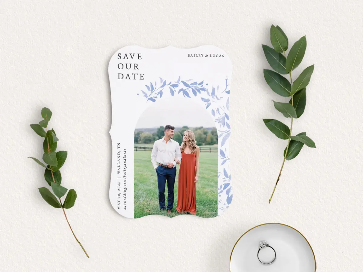 Save the Date Card with Optional Guest Addressing Service