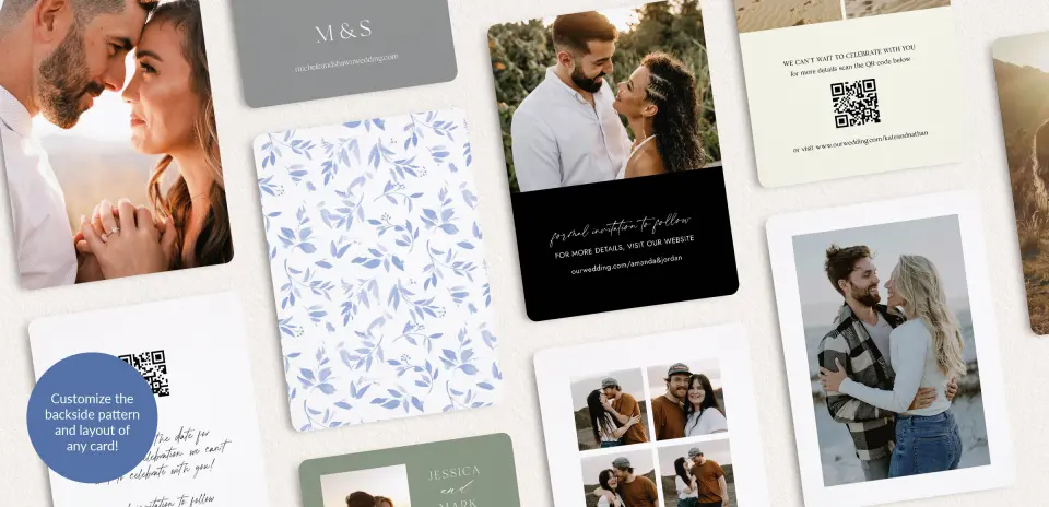 Back of Save the Date Card