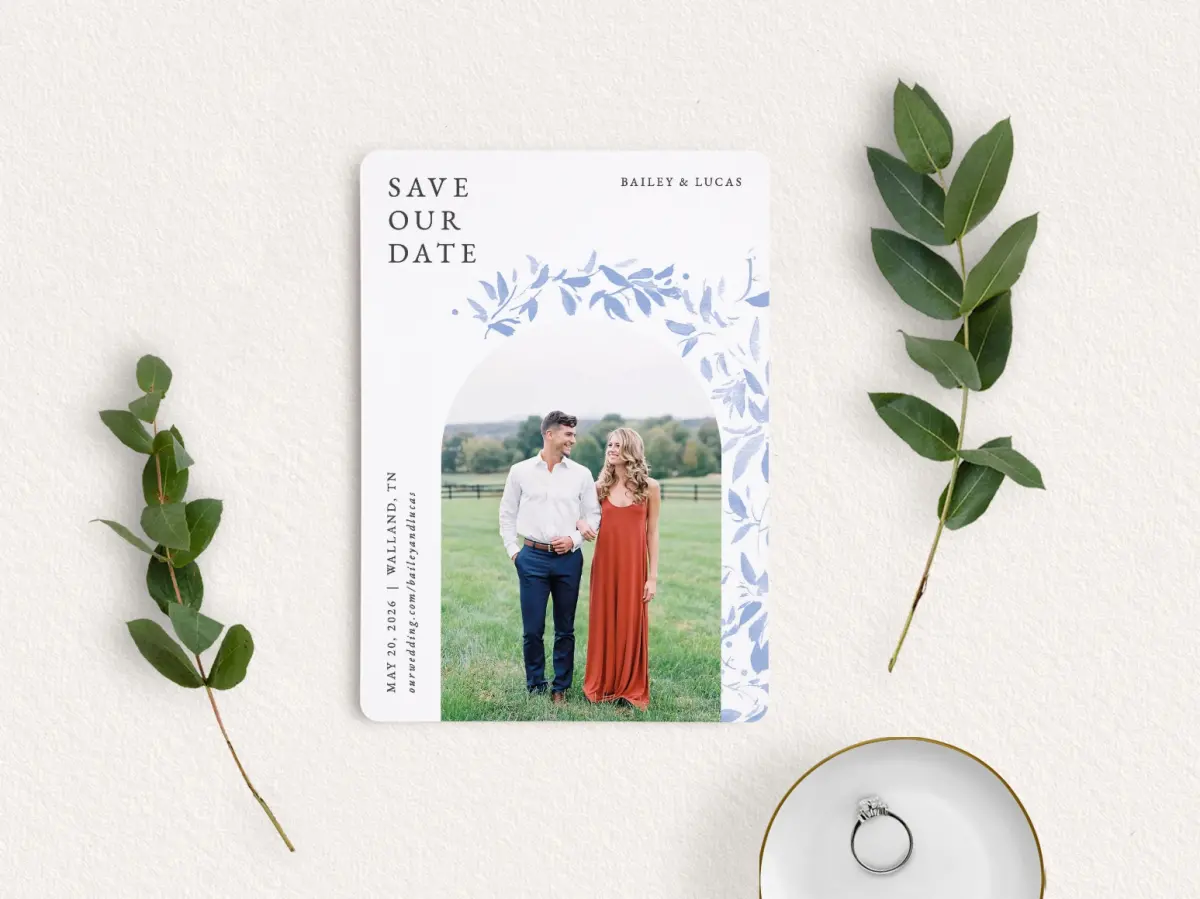 Save the Date Card with Optional Guest Addressing Service