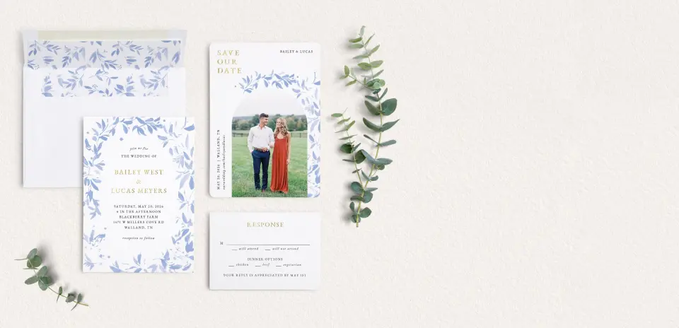 Front of Save the Date Card