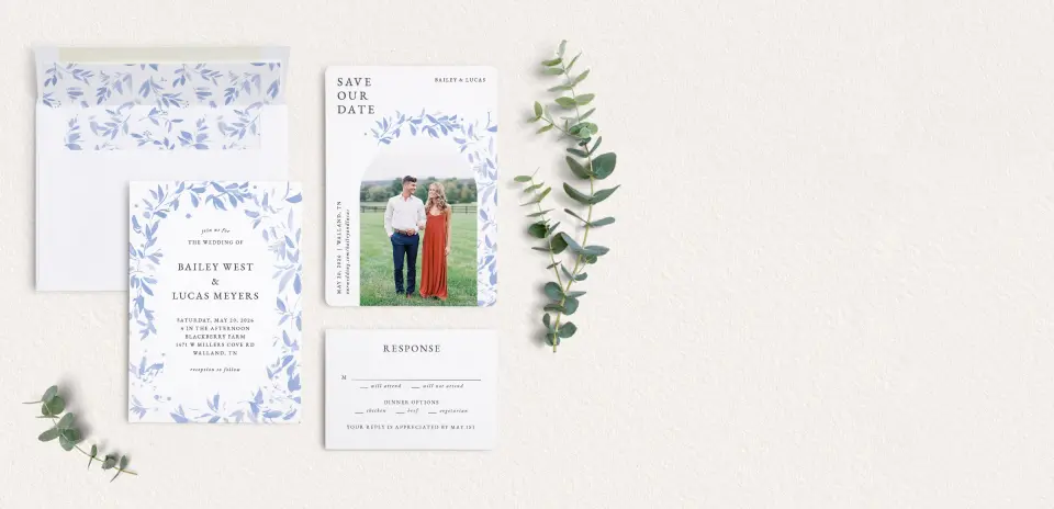 Front of Save the Date Card