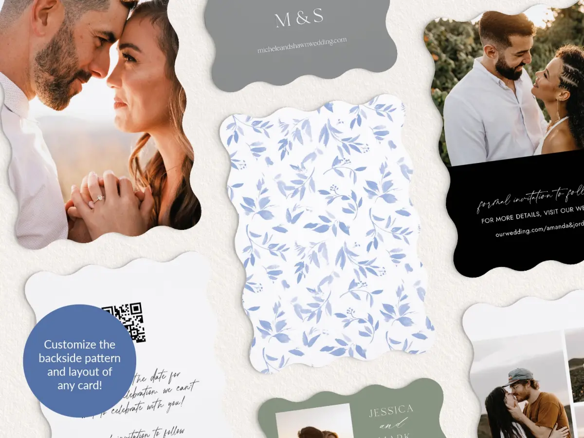 Back of Save the Date Card