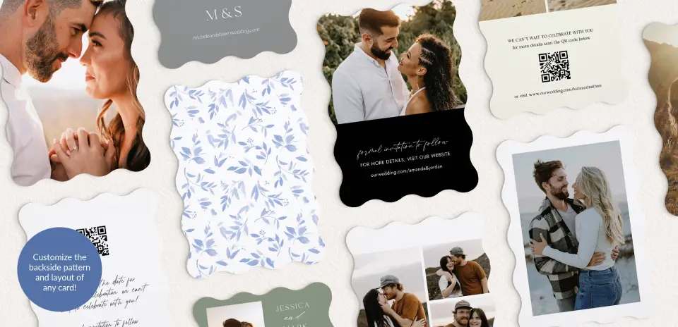 Back of Save the Date Card