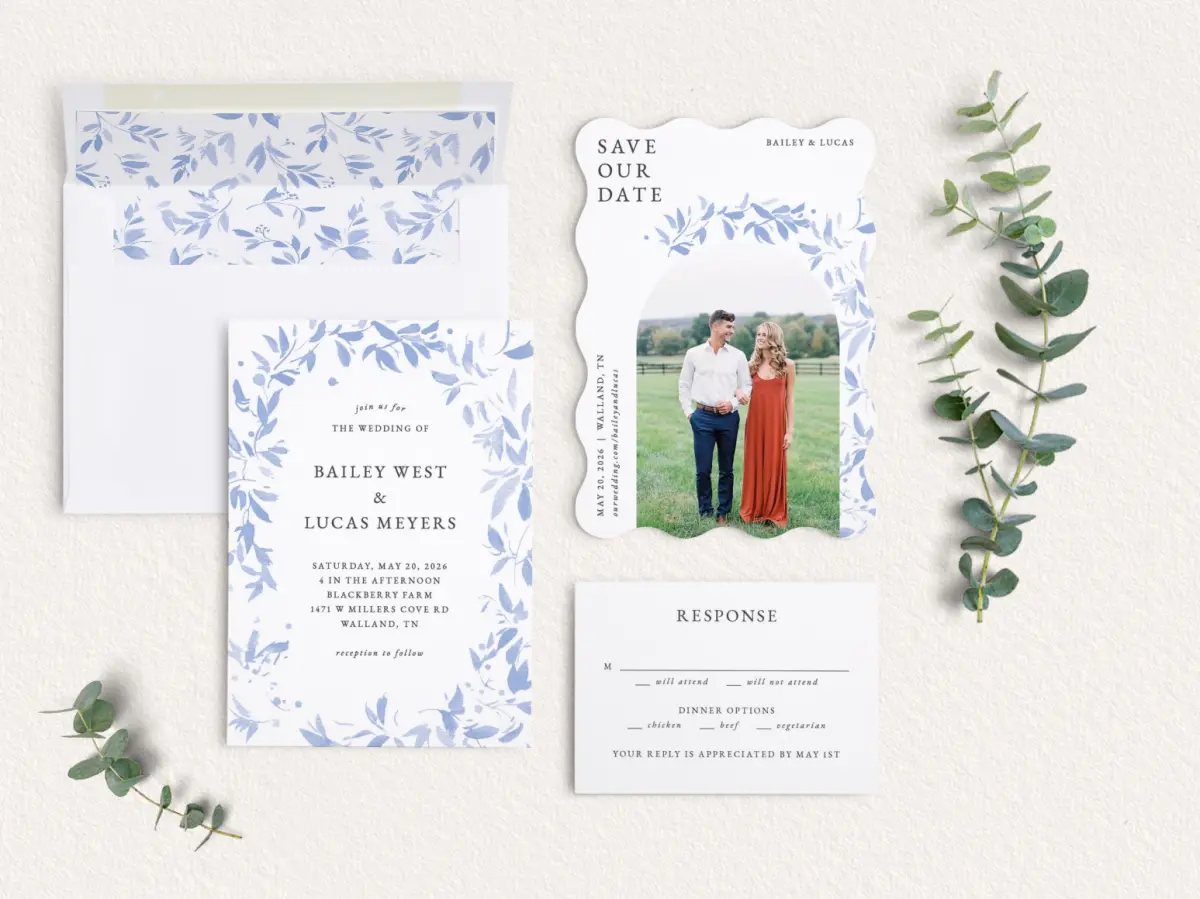 Front of Save the Date Card