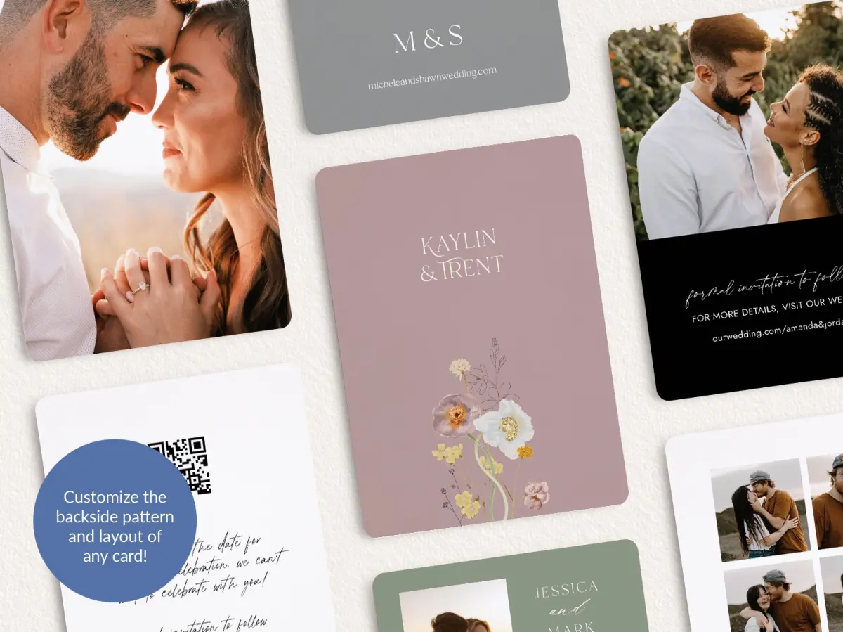 Back of Save the Date Card
