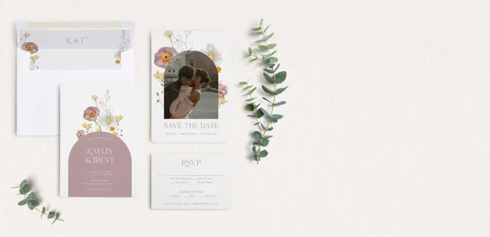 Front of Save the Date Card
