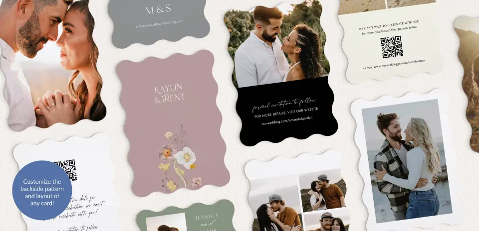 Back of Save the Date Card