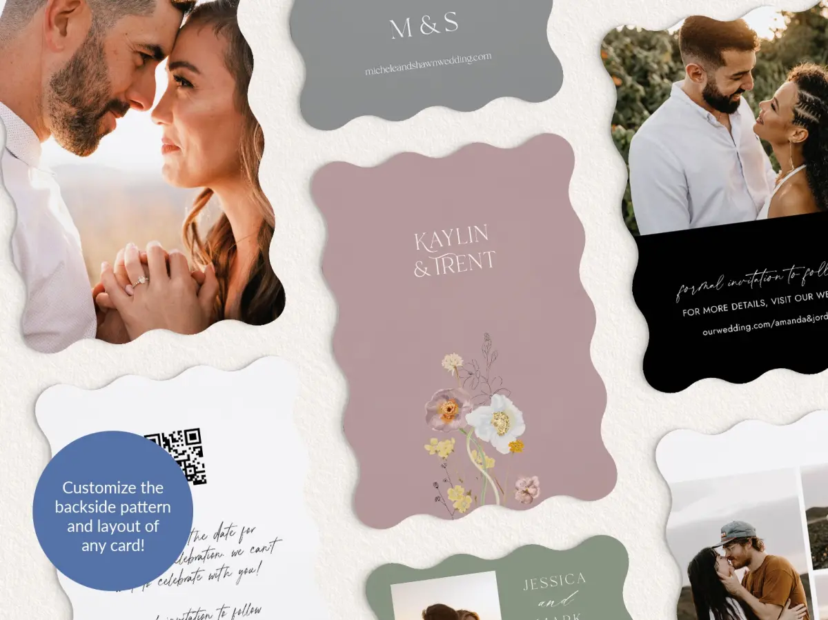 Back of Save the Date Card