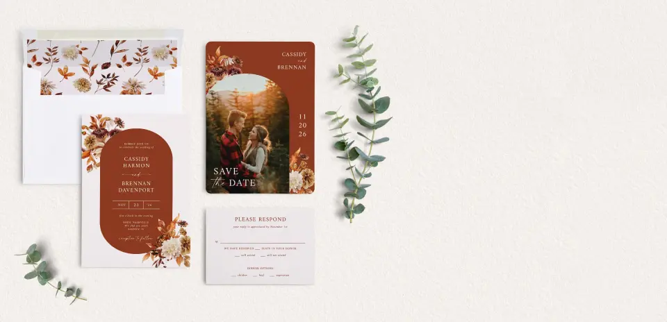 Front of Save the Date Card