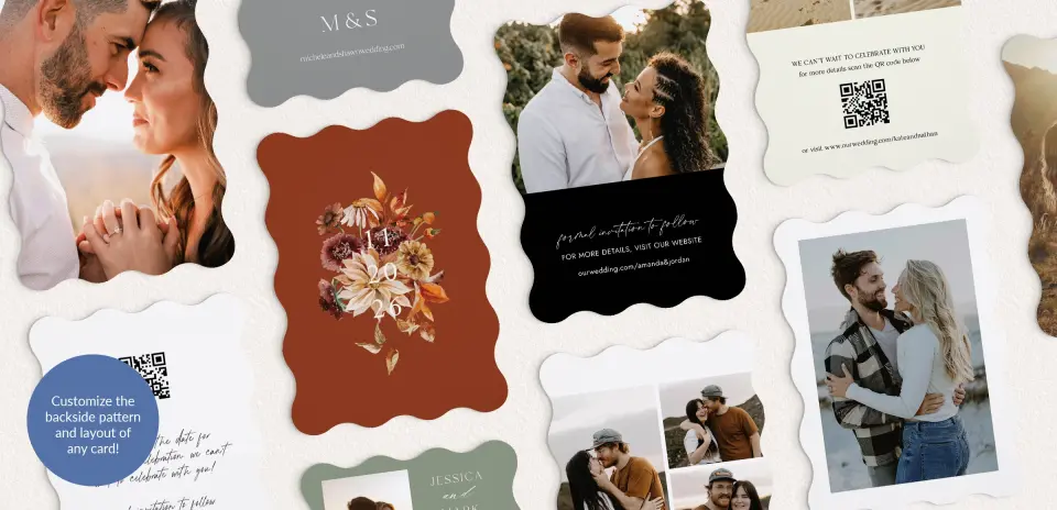 Back of Save the Date Card