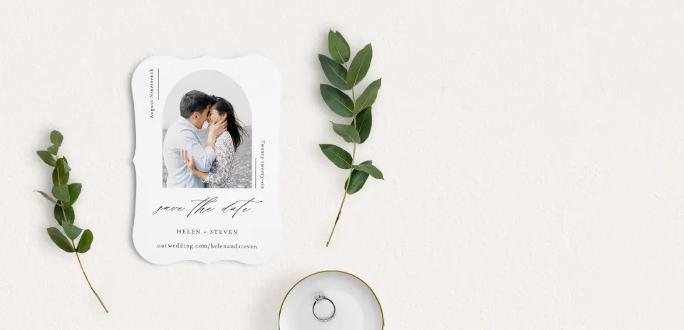 Save the Date Card with Optional Guest Addressing Service