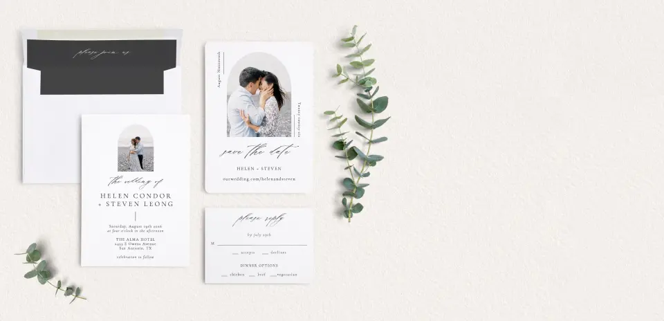 Front of Save the Date Card