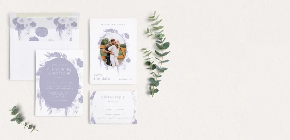 Front of Save the Date Card