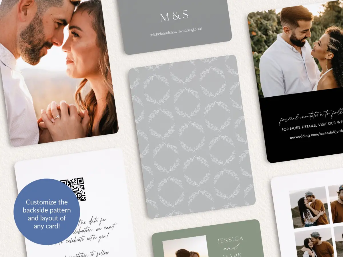 Back of Save the Date Card