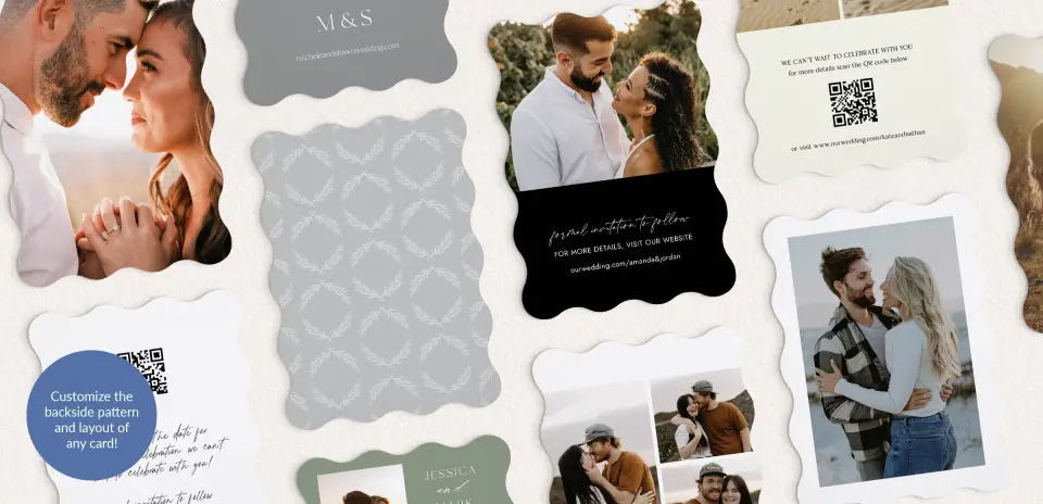 Back of Save the Date Card