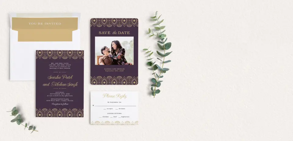 Front of Save the Date Card