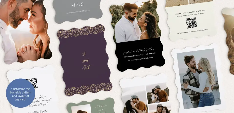Back of Save the Date Card
