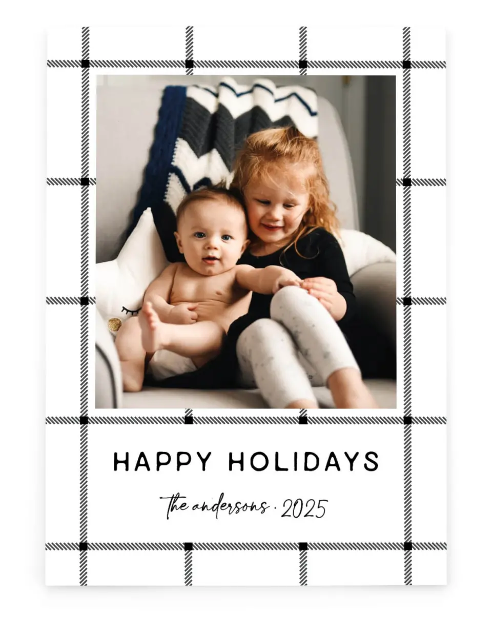 Farmhouse Plaid | New Year’s Cards 