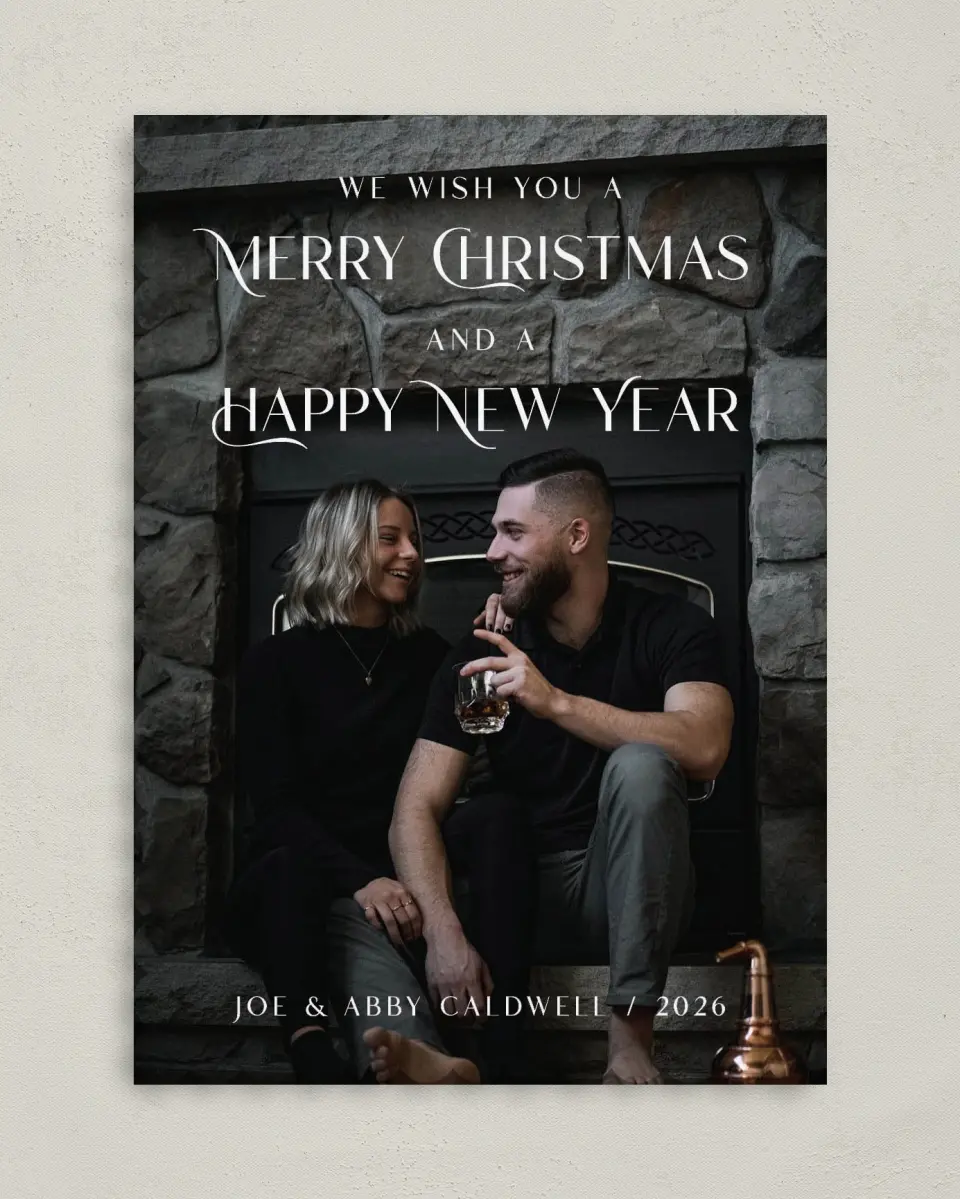 This is a 5" x 7" Christmas Card called Christmas Celebration printed in full color on Premium Smooth paper on Premium Smooth paper on Premium Smooth paper