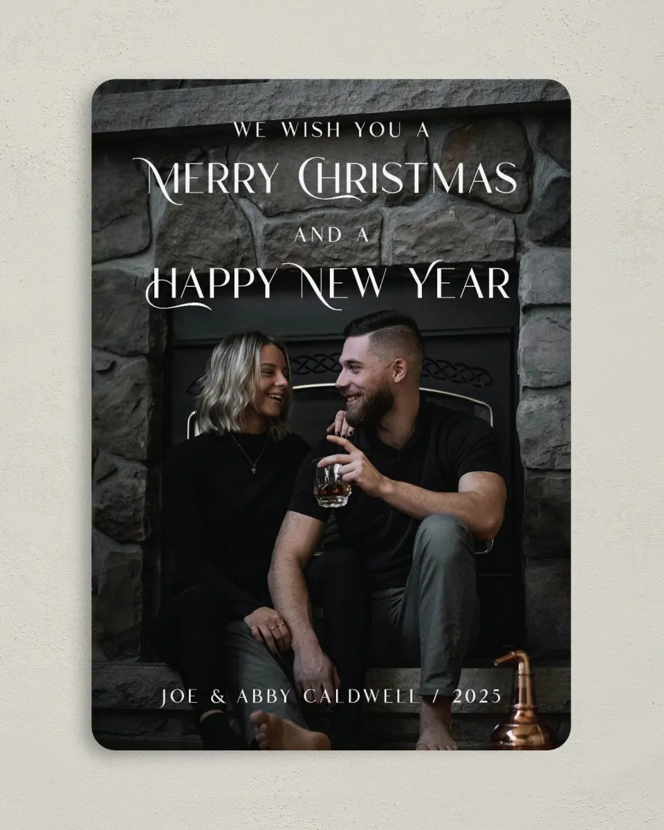 This is a 5" x 7" Christmas Card called Christmas Celebration printed in full color on Premium Smooth paper