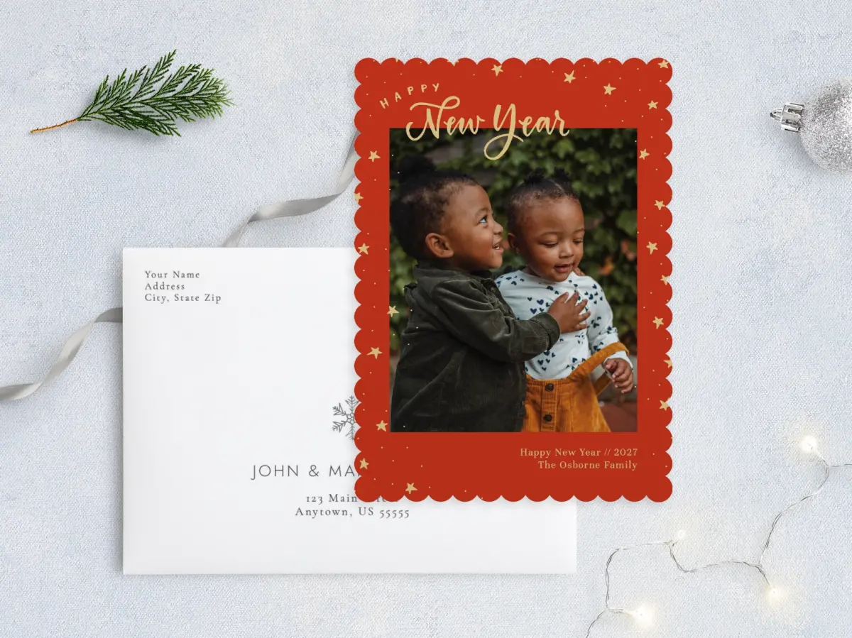 Front with Envelope Design