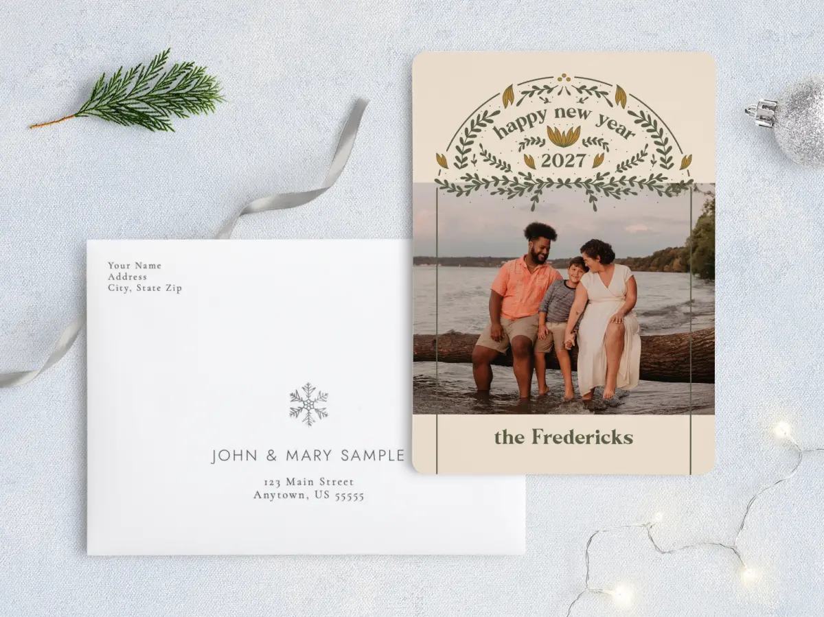 Front with Envelope Design