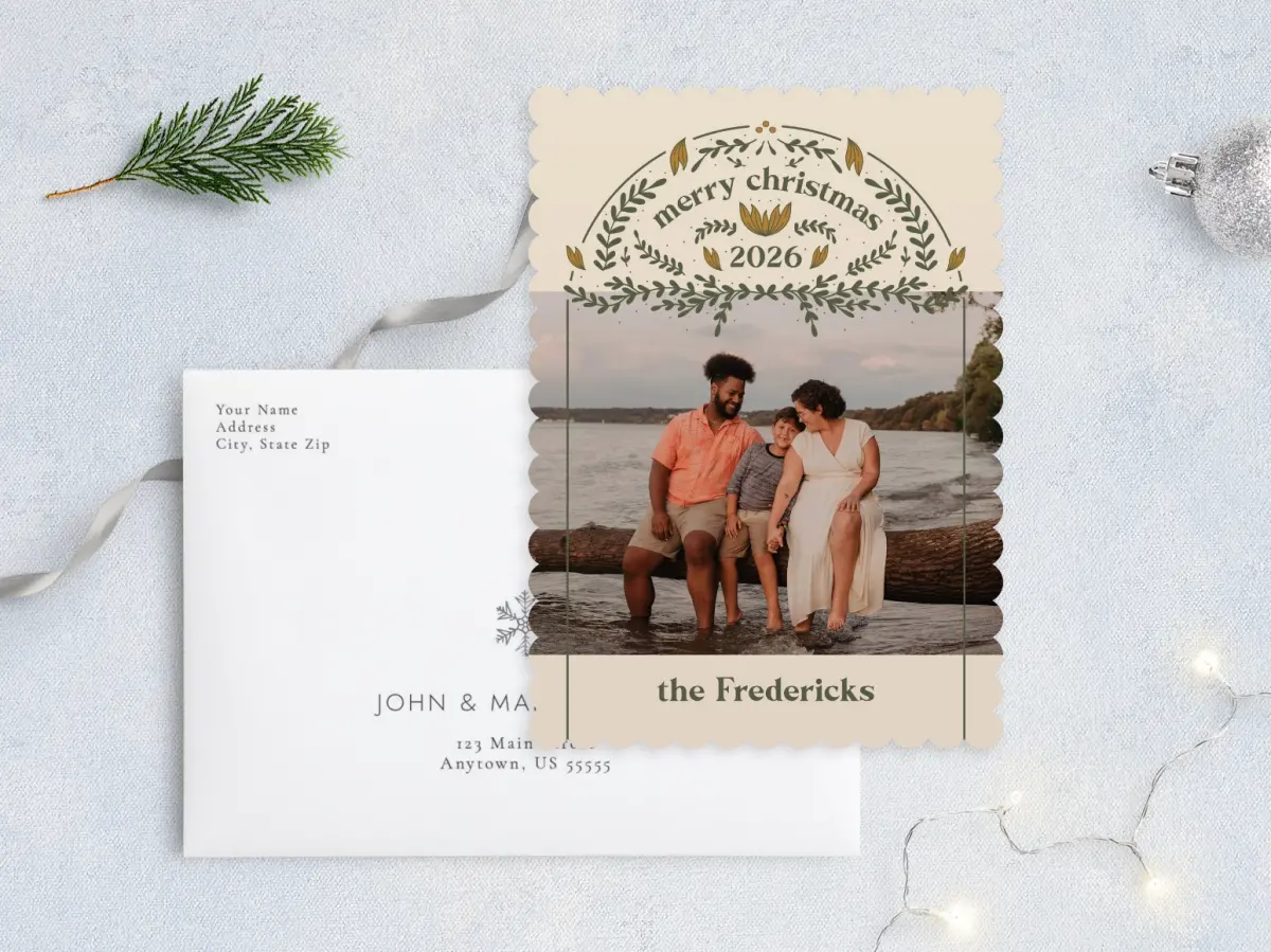 Front with Envelope Design