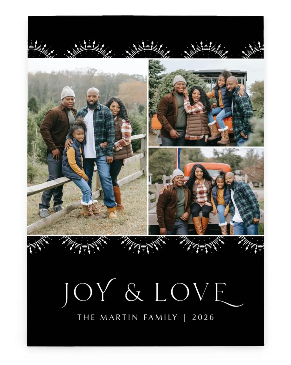 Joy & Love | Christmas Cards