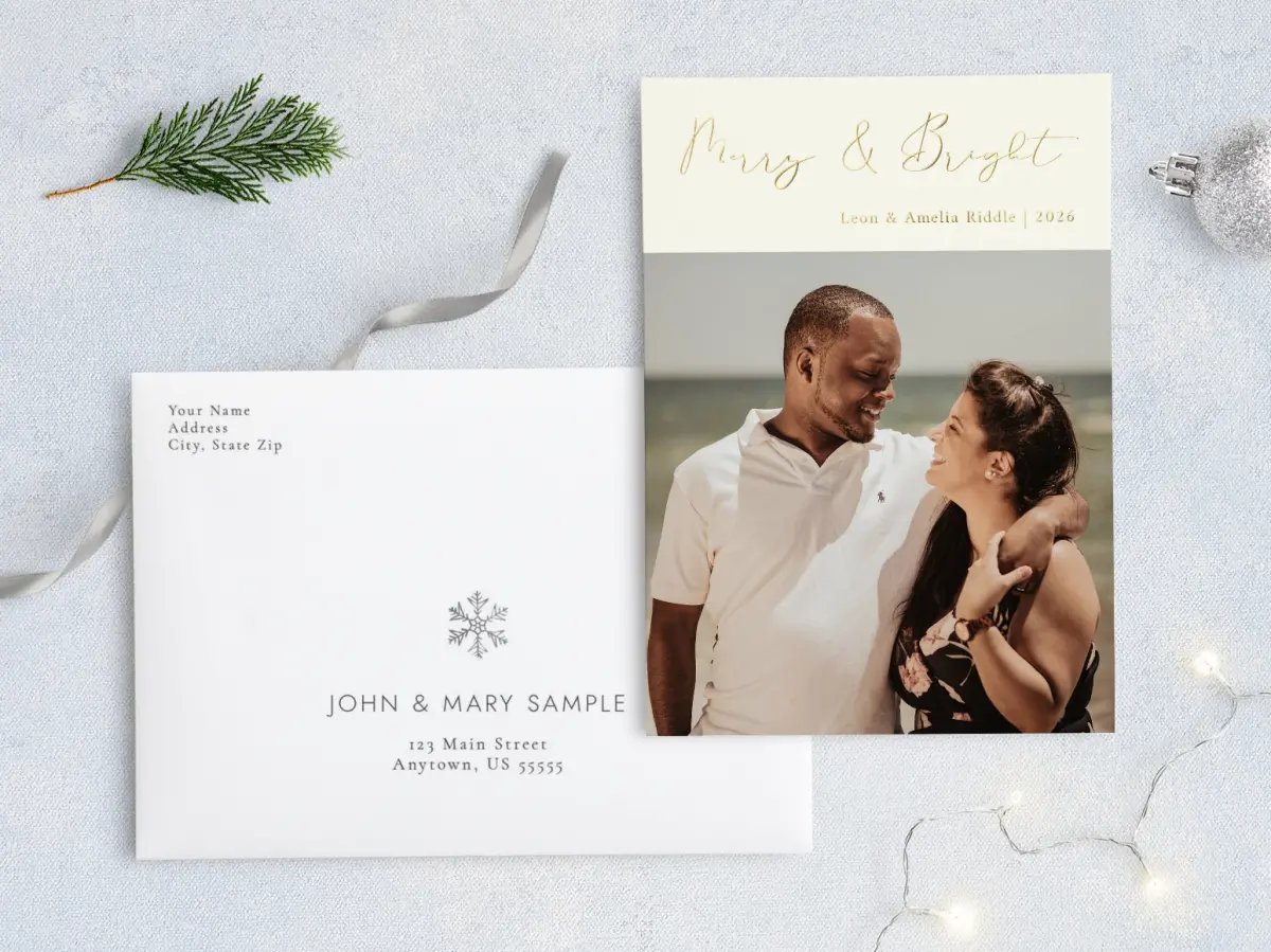 Front with Envelope Design