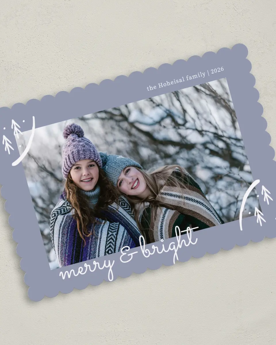 This is a 5" x 7" Christmas Card called Winter Wonderland printed in full color on Premium Smooth paper on Premium Smooth paper on Premium Smooth paper