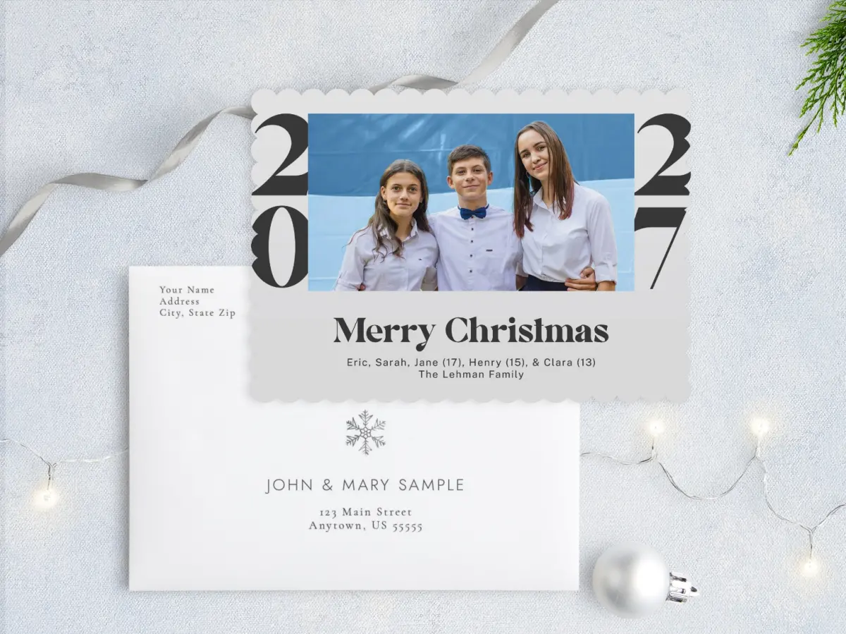 Front with Envelope Design