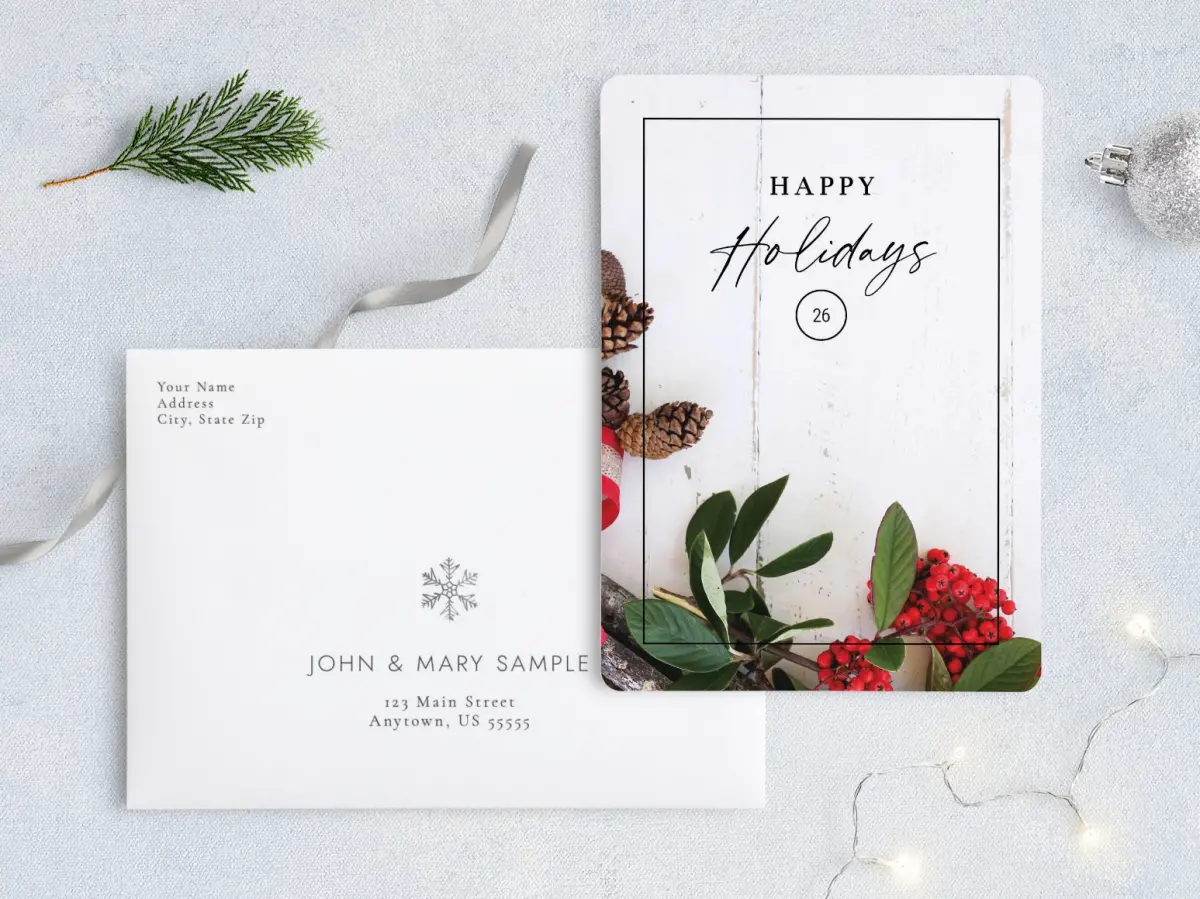 Front with Envelope Design