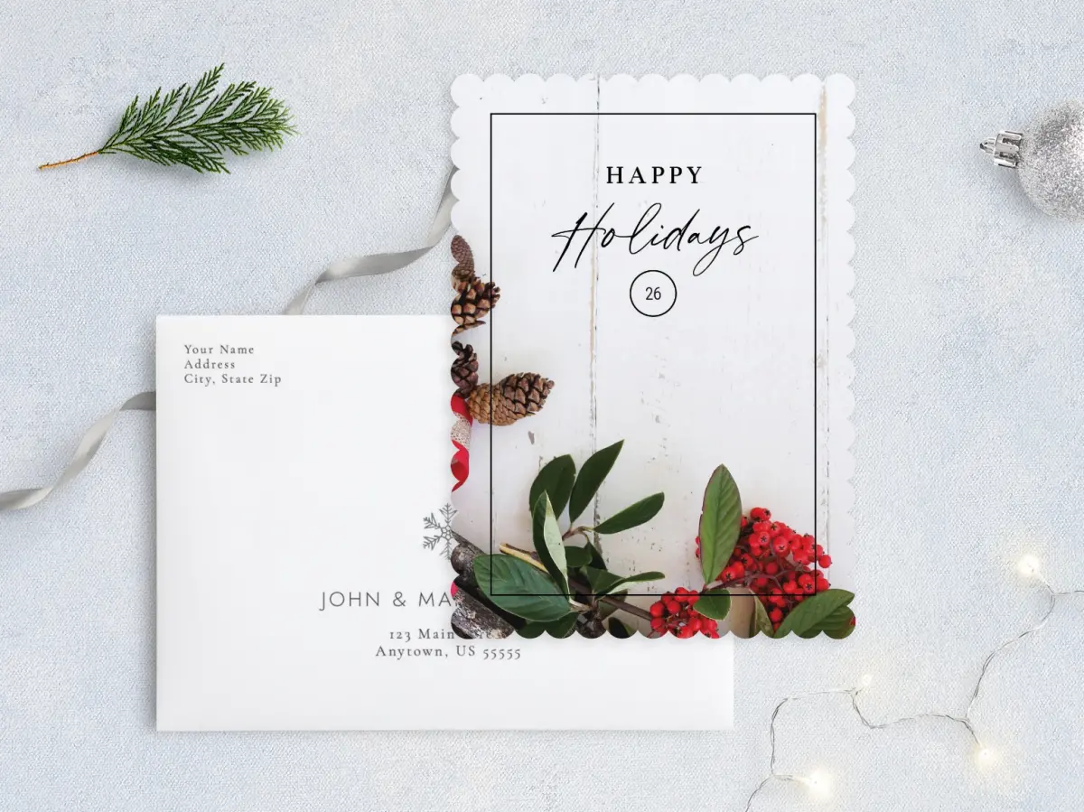 Front with Envelope Design
