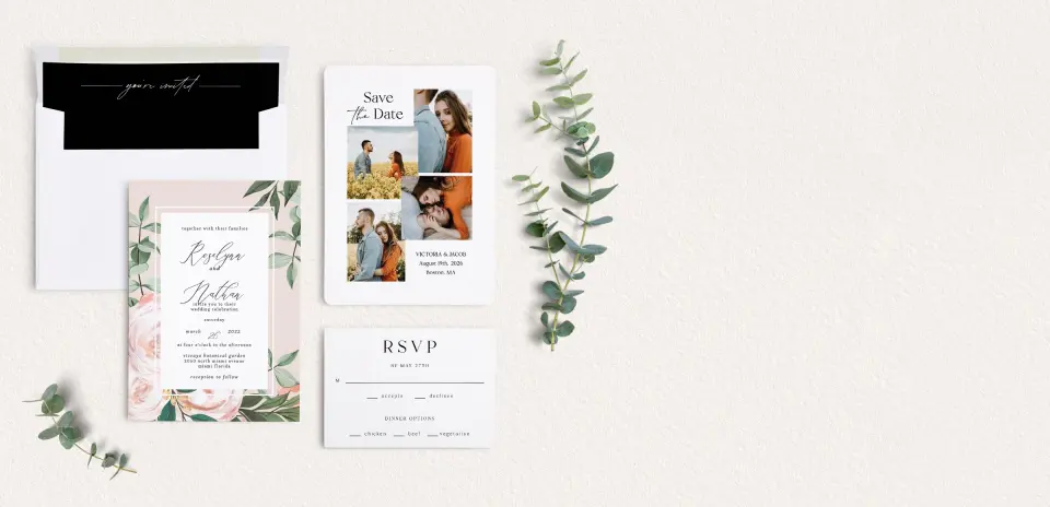 Front of Save the Date Card