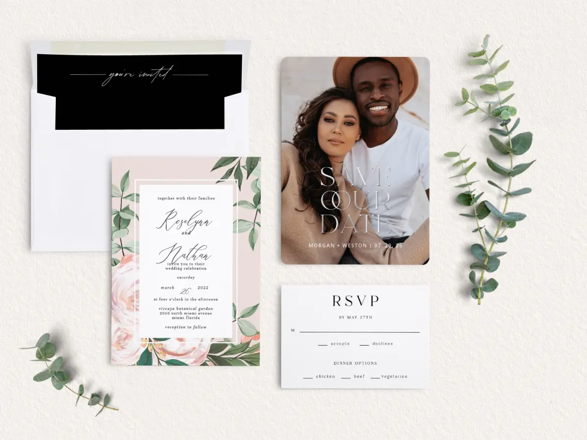 Front of Save the Date Card