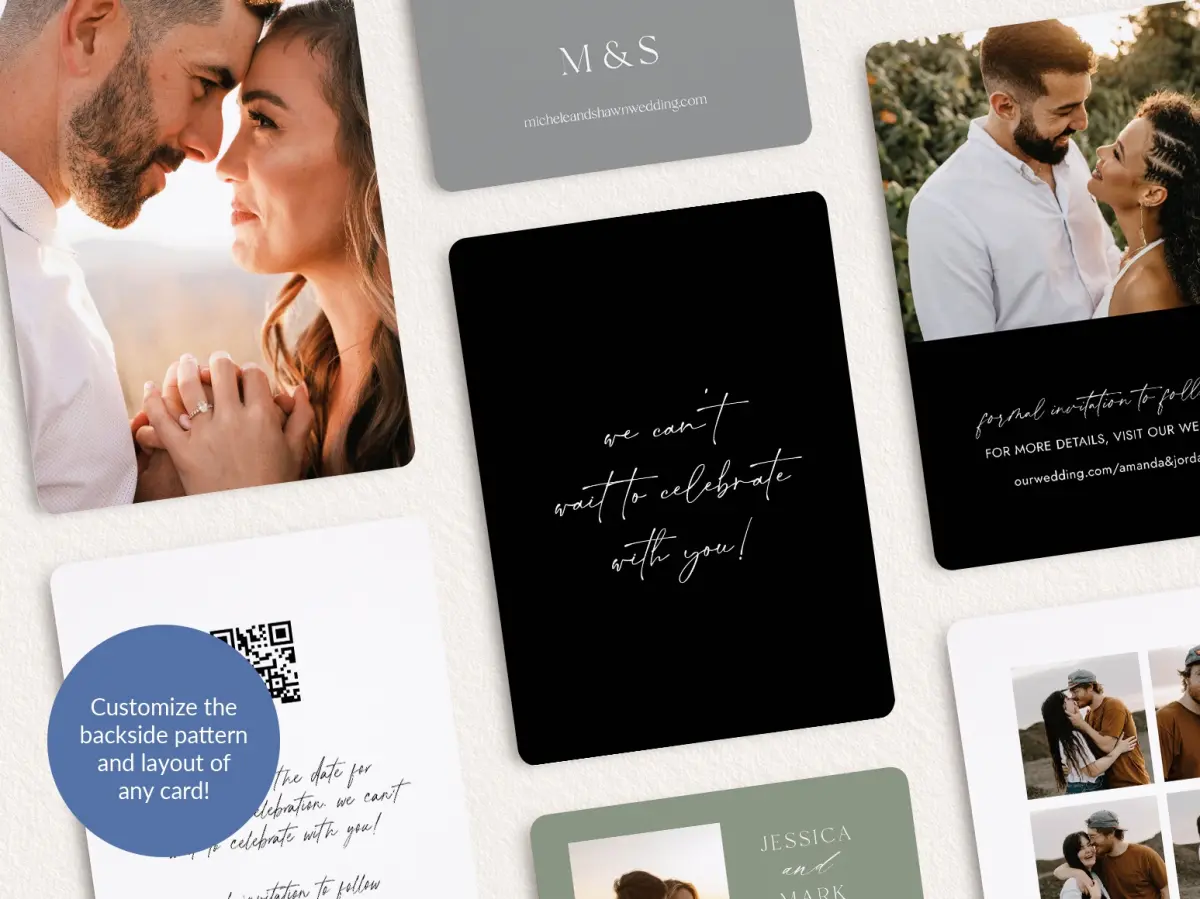 Back of Save the Date Card