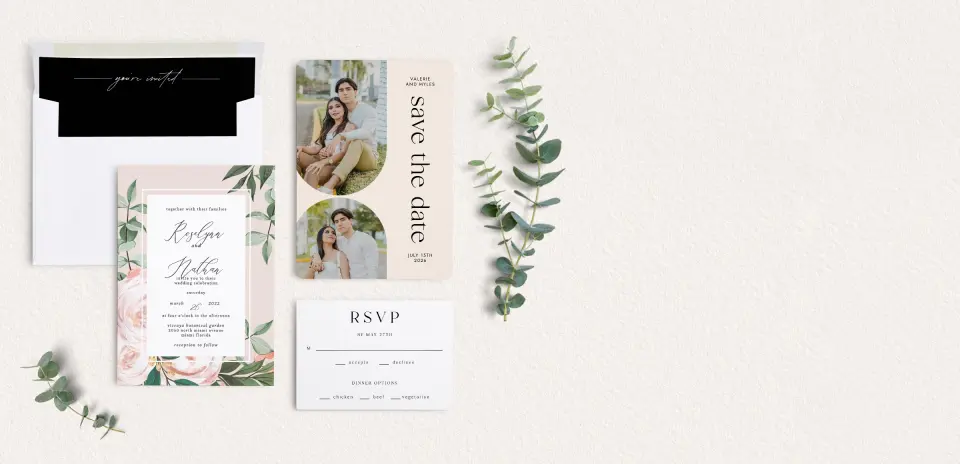 Front of Save the Date Card