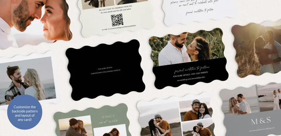 Back of Save the Date Card
