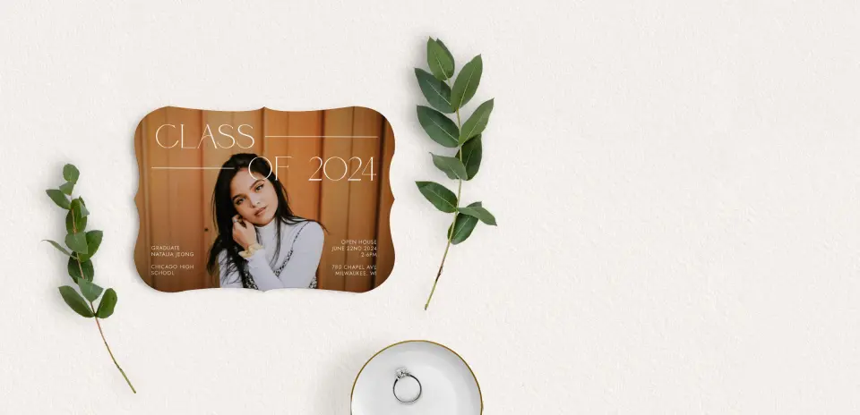 Save the Date Card with Optional Guest Addressing Service