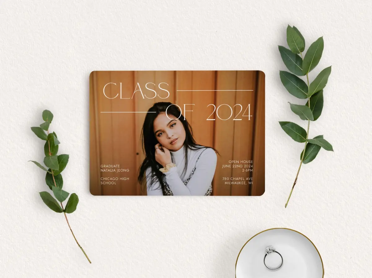 Save the Date Card with Optional Guest Addressing Service