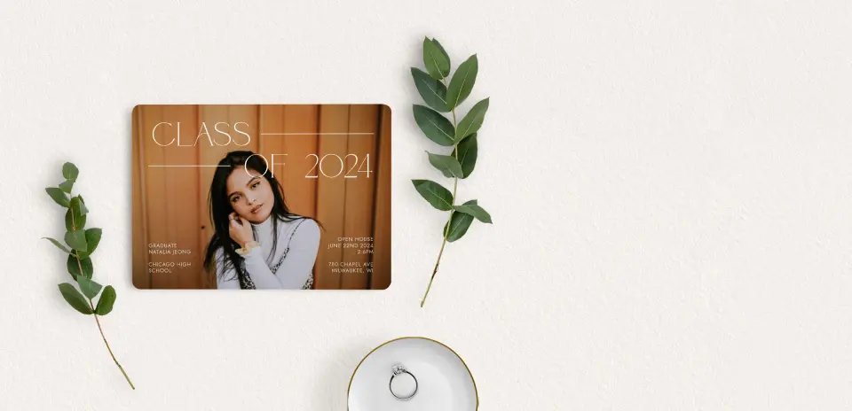 Save the Date Card with Optional Guest Addressing Service