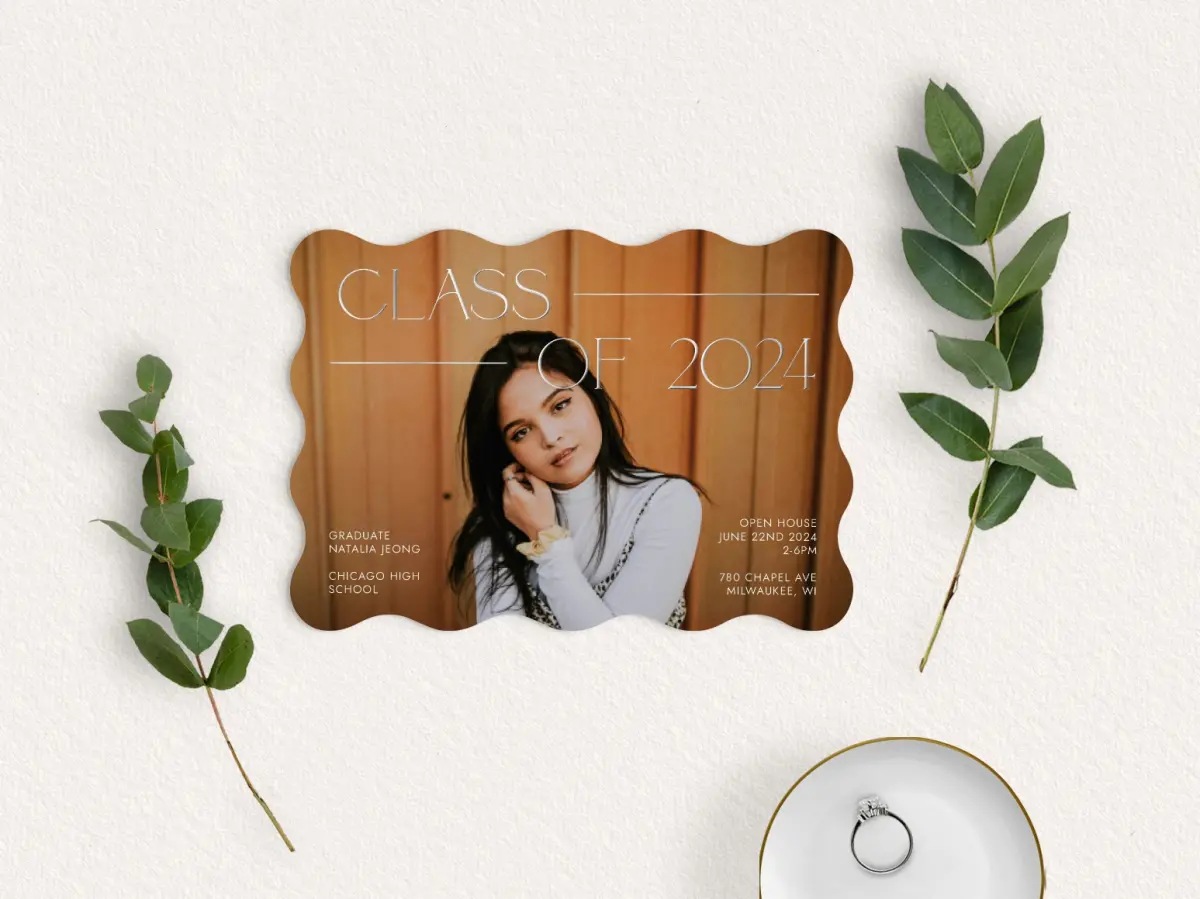 Save the Date Card with Optional Guest Addressing Service