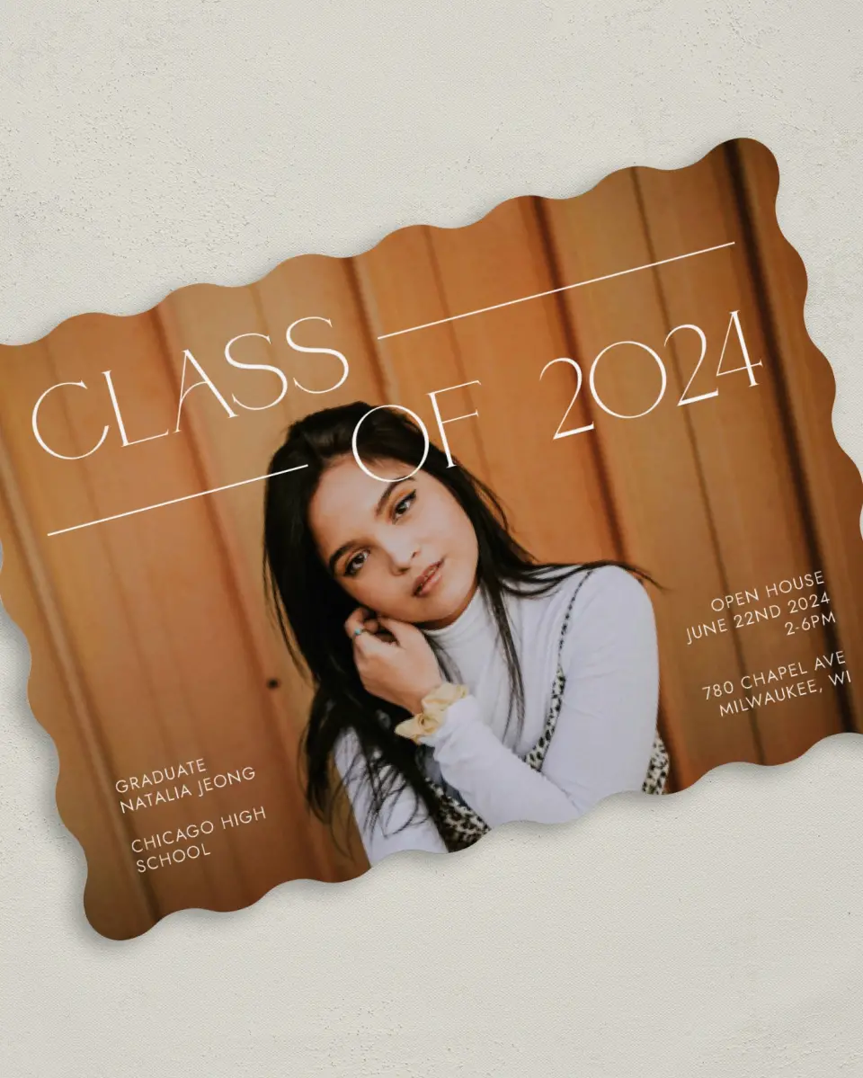 This is a 5" x 7" Save the Date Card called United in Love printed in full color on Premium Smooth paper