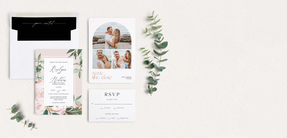 Front of Save the Date Card