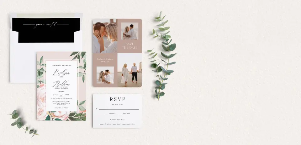 Front of Save the Date Card