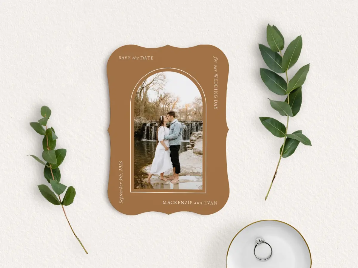 Save the Date Card with Optional Guest Addressing Service