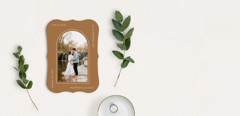 Save the Date Card with Optional Guest Addressing Service