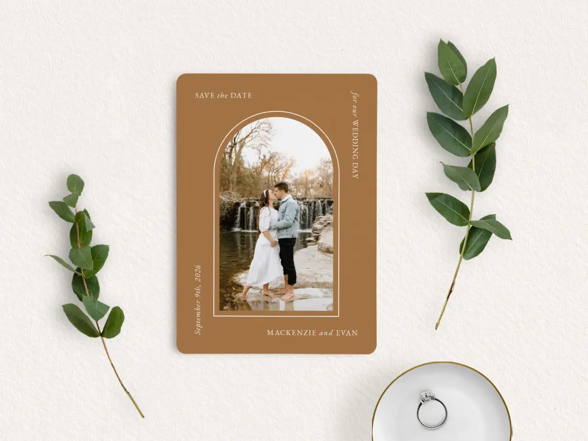 Save the Date Card with Optional Guest Addressing Service